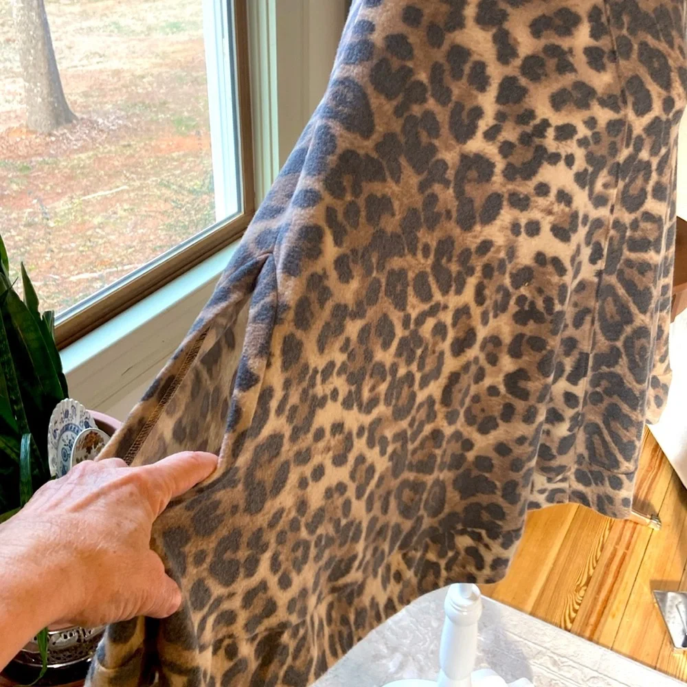 Dress Up animal print poncho! Size large!! - Picture 3 of 10